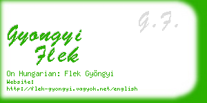 gyongyi flek business card